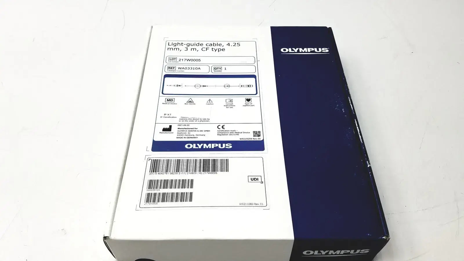 OLYMPUS WA03310A Light Guide Cable, 4.25 mm, 3m, CF Type Endoscopy Light Guide Cable, as-is (for parts) product photo 1