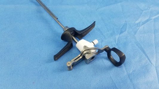 Olympus WA22067A passive monopolar working element with black ergonomic handles, silver shaft, and white joint component