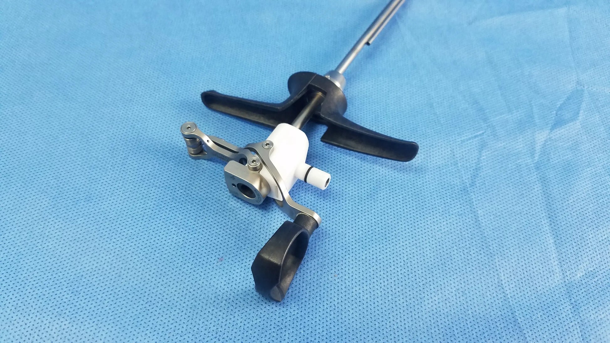Olympus WA22067A passive monopolar working element with black and white ergonomic handles and metallic shaft
