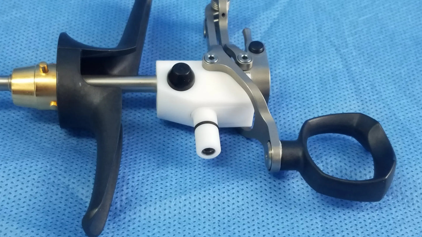 Olympus WA22367A bipolar passive working element in black and white with metallic components for surgical use