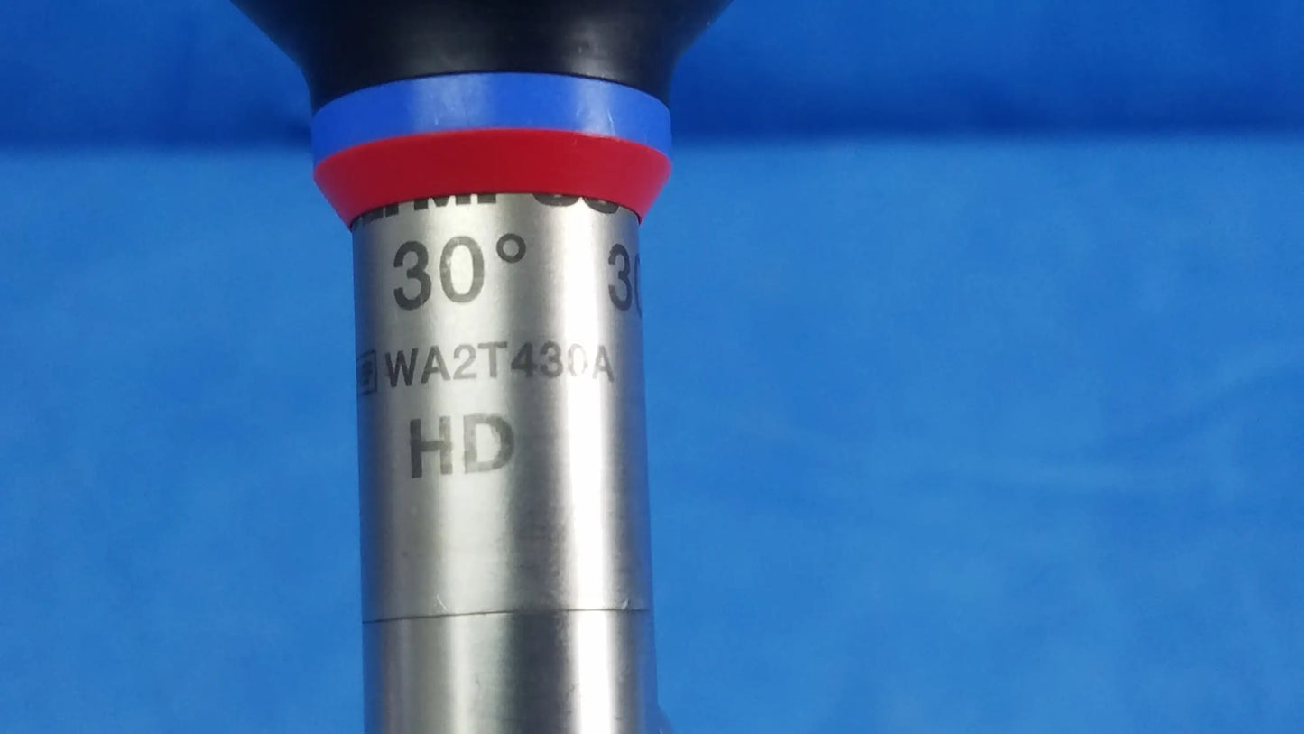 Olympus wa2t430a oes elite rigid telescope silver metallic with black and red grip 30 degree model wa2t430a