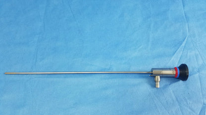 Silver oes elite wa2t430a rigid telescope with black and red capped tip for high definition surgical use