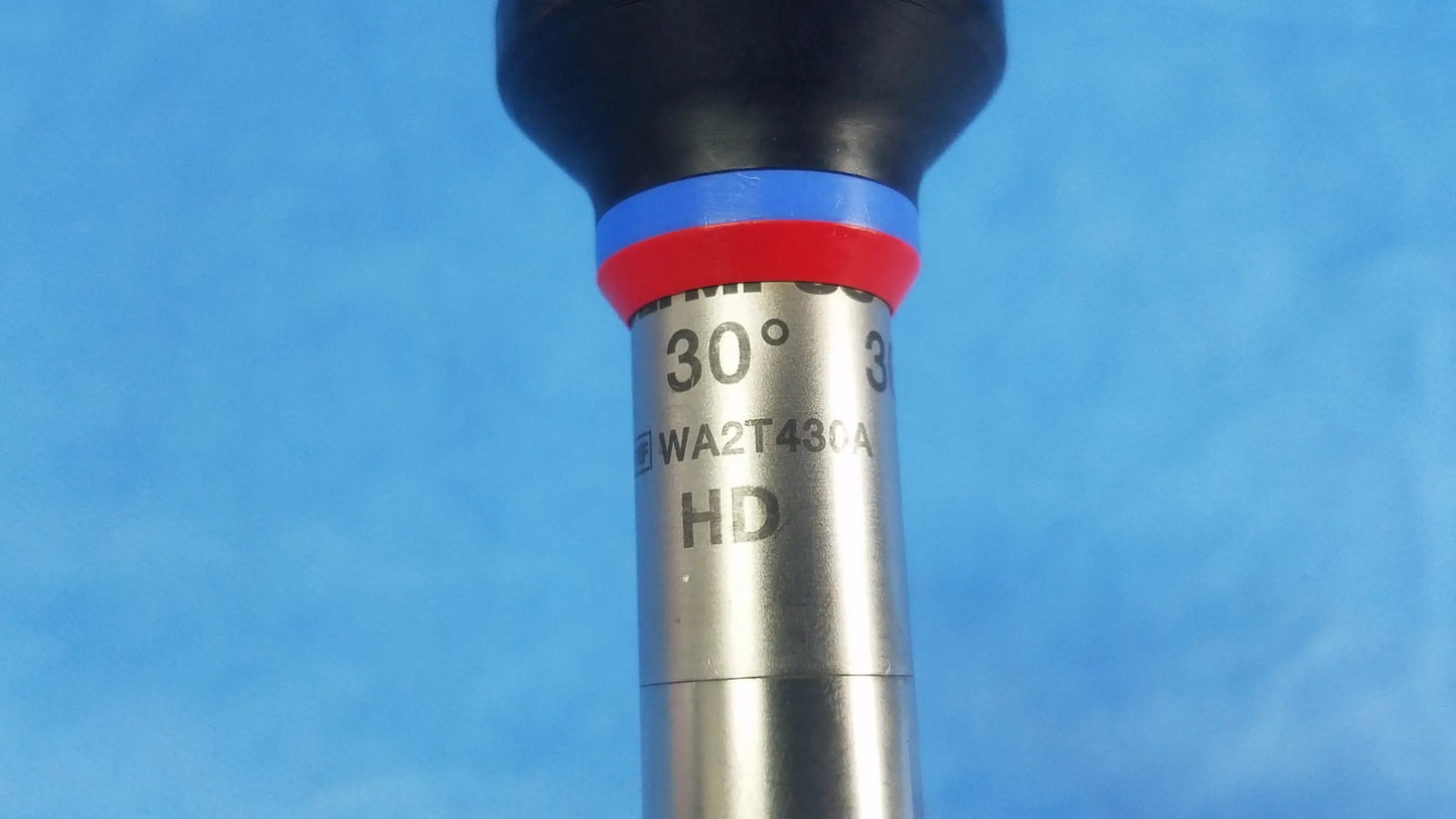 Silver metallic torque wrench with black handle and red blue bands marked 30 degrees wa2t430a for oes elite rigid telescope