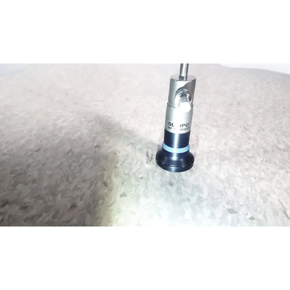 Silver and black olympus wa50373 autoclaveable laparoscope objective lens with blue ring for 30 degree viewing angle