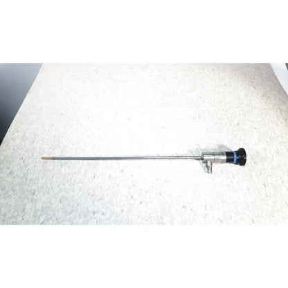 Silver surgical endoscope with black and blue handle of olympus wa50373 autoclaveable laparoscope 30 degree model