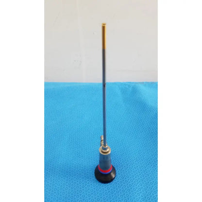 Slender metallic wa96201a autoclavable ent sinuscope endoscope with gold-tipped probe and black base with red and blue rings