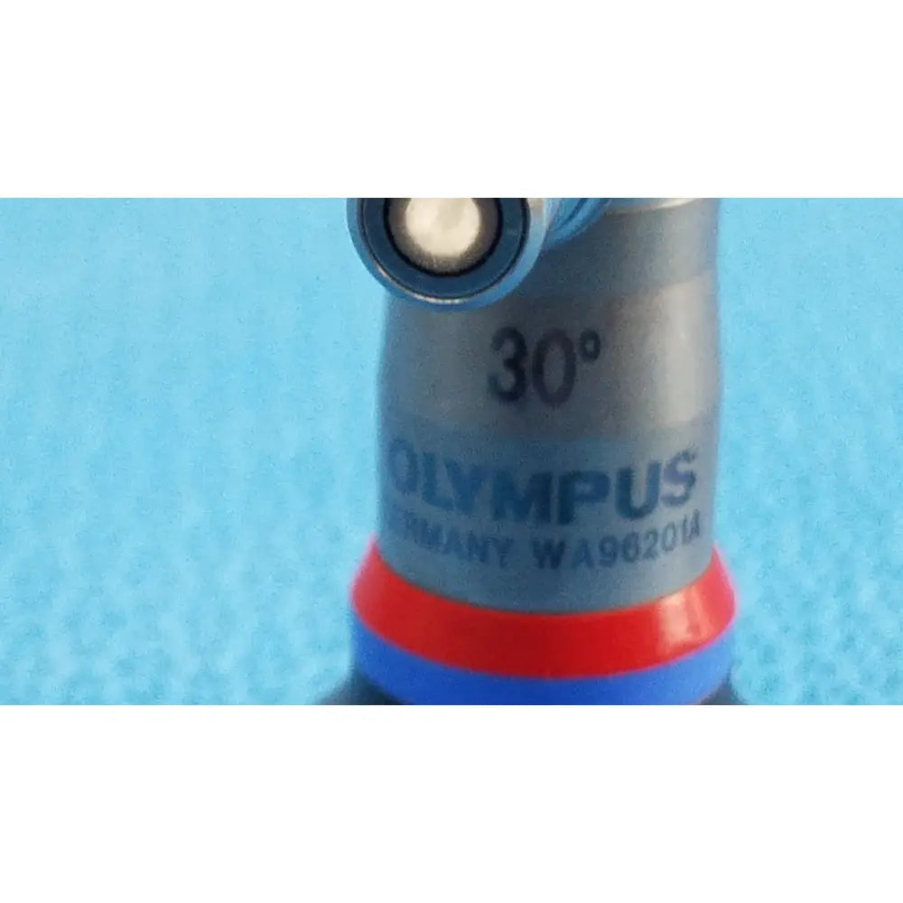 Silver olympus wa96201a 30 degree autoclavable ent sinuscope lens with red and blue rings for medical use