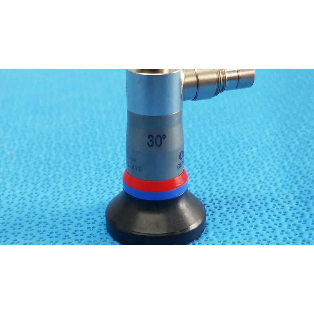 Silver metallic olympus wa96201a autoclavable ent sinuscope endoscope with 30 degree angled tip and colored rings