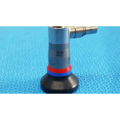 Silver metallic olympus wa96201a autoclavable ent sinuscope endoscope with 30 degree angled tip and colored rings