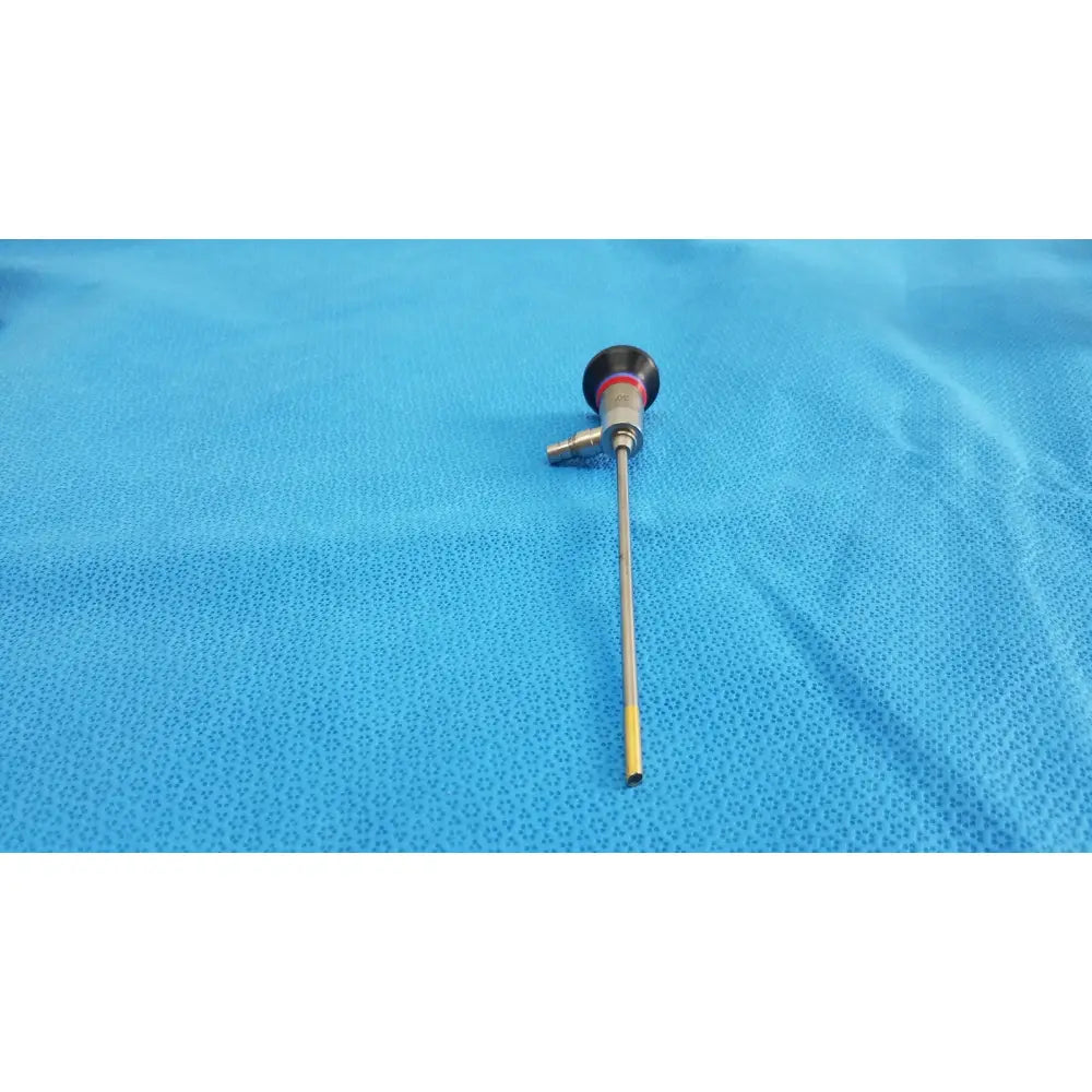 Silver olympus wa96201a autoclavable ent sinuscope endoscope with black red handle and yellow tip for sinus use