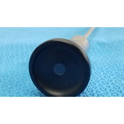 Black circular suction cup with central hole and white tube attached for olympus wa96201a autoclavable ent sinuscope use