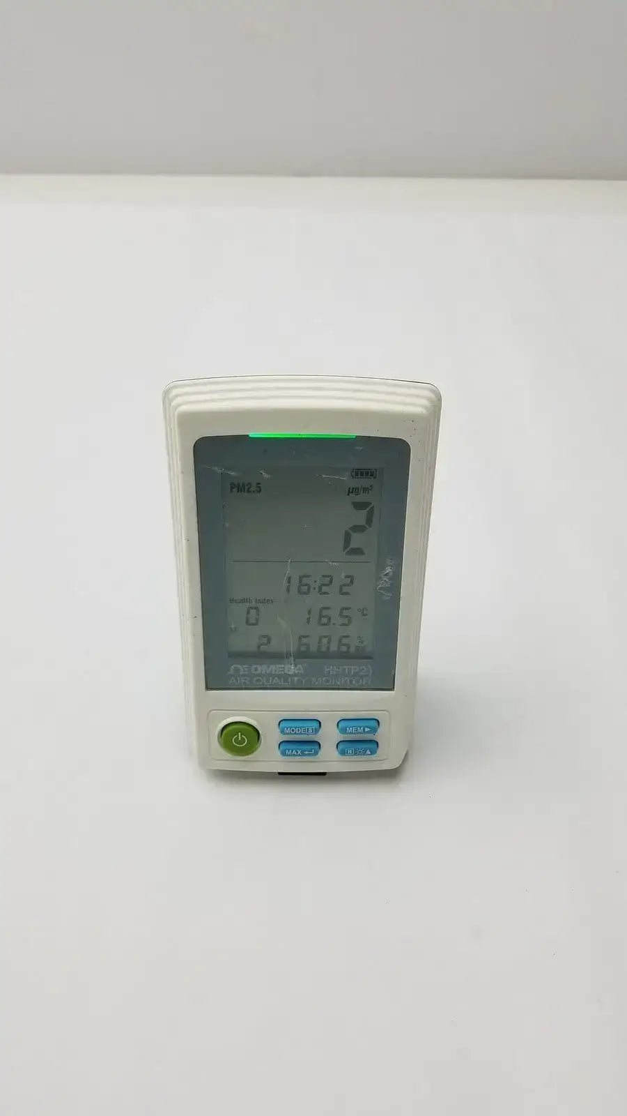 Omega HHTP21 Air Quality Monitor PM 2.5 Monitor Air Quality Monitor, as-is (for parts) product photo 1
