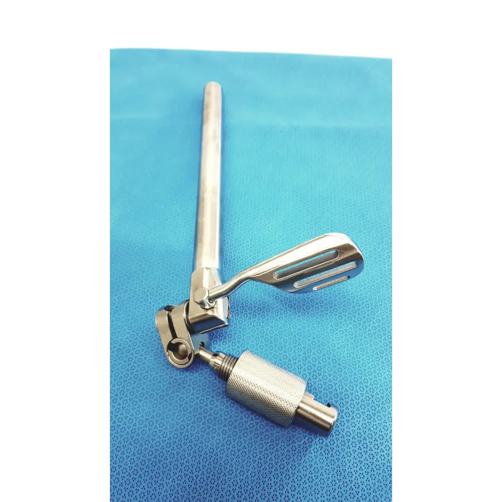 Stainless steel omni-tract 11184 speed-tract support arm with textured grip and articulated arm for stable surgical retraction support