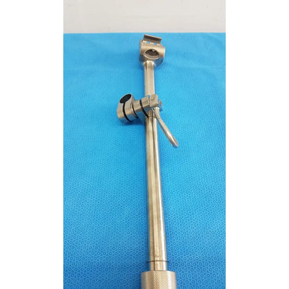 Stainless steel speed-tract field post surgical retractor with telescoping design and adjustable clamps for surgical use