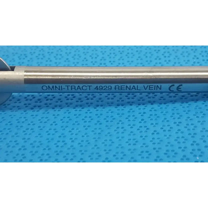 Omni-Tract Integra 4929 Radiolucent Aluminum Renal Vein Retractor Blade 1"x8" Surgical Retractor Blade, second-hand product photo 9