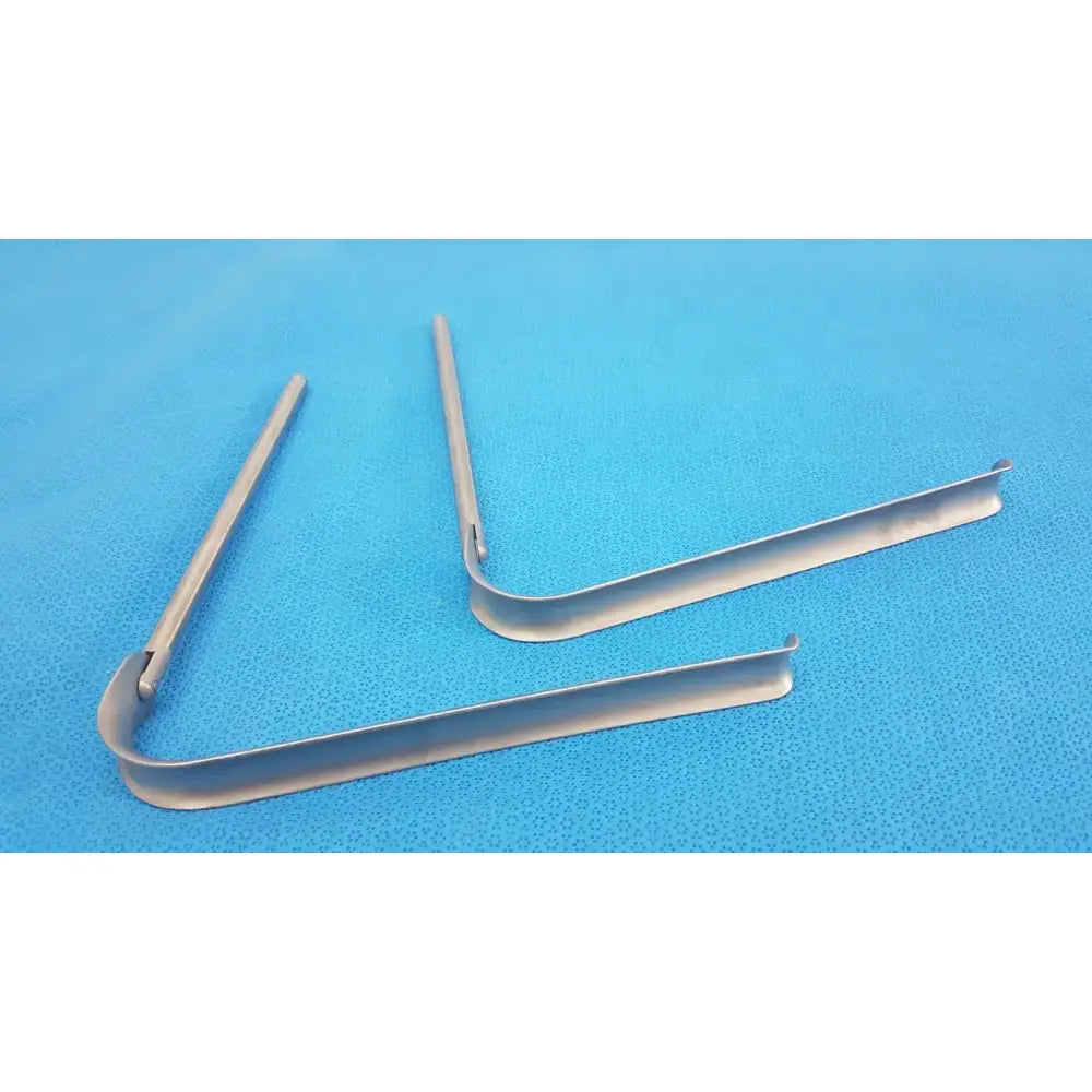 Omni-Tract Integra 4929 Radiolucent Aluminum Renal Vein Retractor Blade 1"x8" Surgical Retractor Blade, second-hand product photo 2