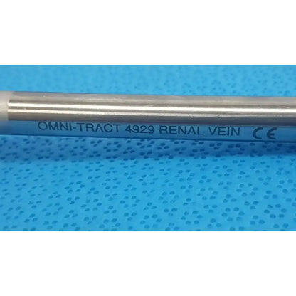 Omni-Tract Integra 4929 Radiolucent Aluminum Renal Vein Retractor Blade 1"x8" Surgical Retractor Blade, second-hand product photo 8
