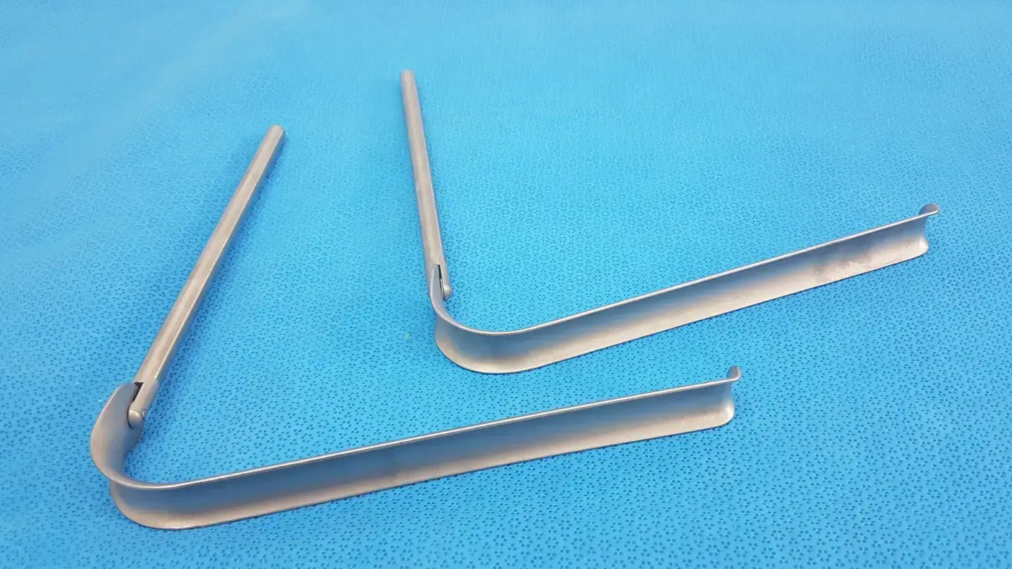 Omni-Tract Integra 4929 Radiolucent Aluminum Renal Vein Retractor Blade 1"x8" Surgical Retractor Blade, second-hand product photo 2