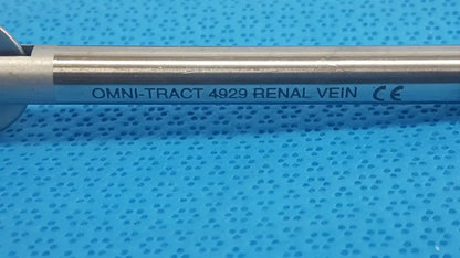 Omni-Tract Integra 4929 Radiolucent Aluminum Renal Vein Retractor Blade 1"x8" Surgical Retractor Blade, second-hand product photo 9