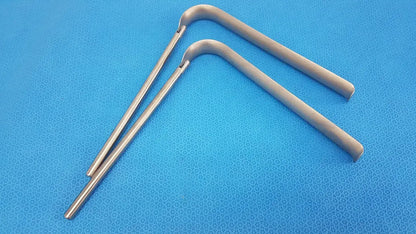 Omni-Tract Integra 4929 Radiolucent Aluminum Renal Vein Retractor Blade 1"x8" Surgical Retractor Blade, second-hand product photo 1