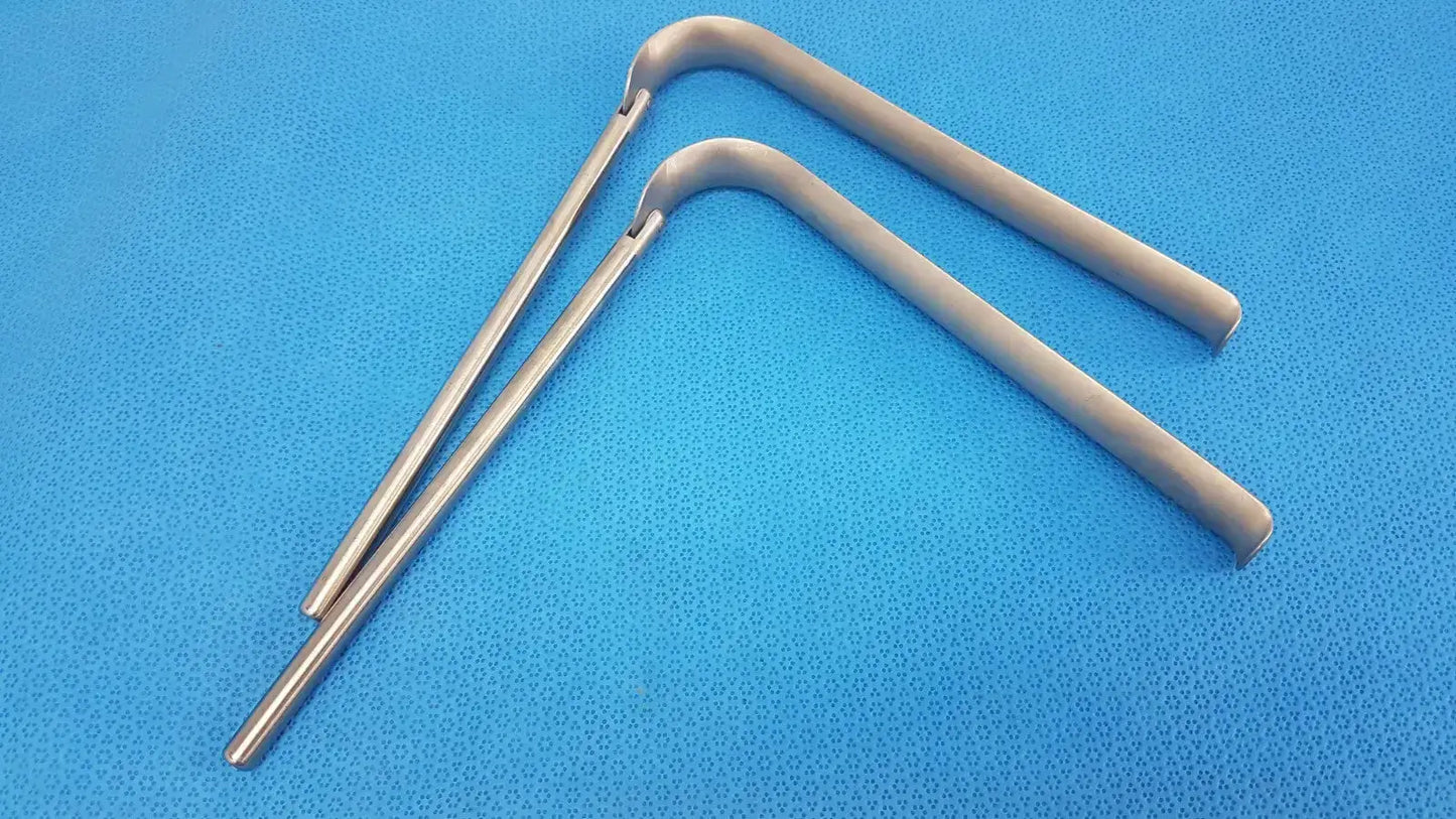 Omni-Tract Integra 4929 Radiolucent Aluminum Renal Vein Retractor Blade 1"x8" Surgical Retractor Blade, second-hand product photo 1