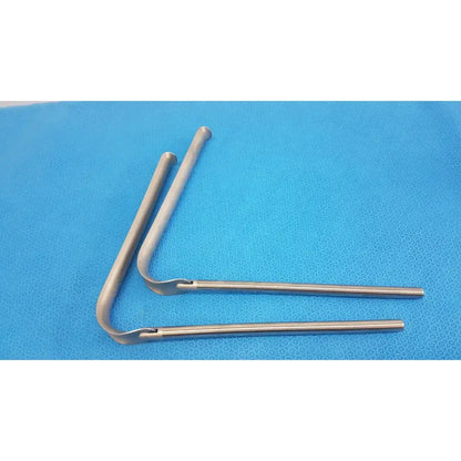 Omni-Tract Integra 4929 Radiolucent Aluminum Renal Vein Retractor Blade 1"x8" Surgical Retractor Blade, second-hand product photo 10