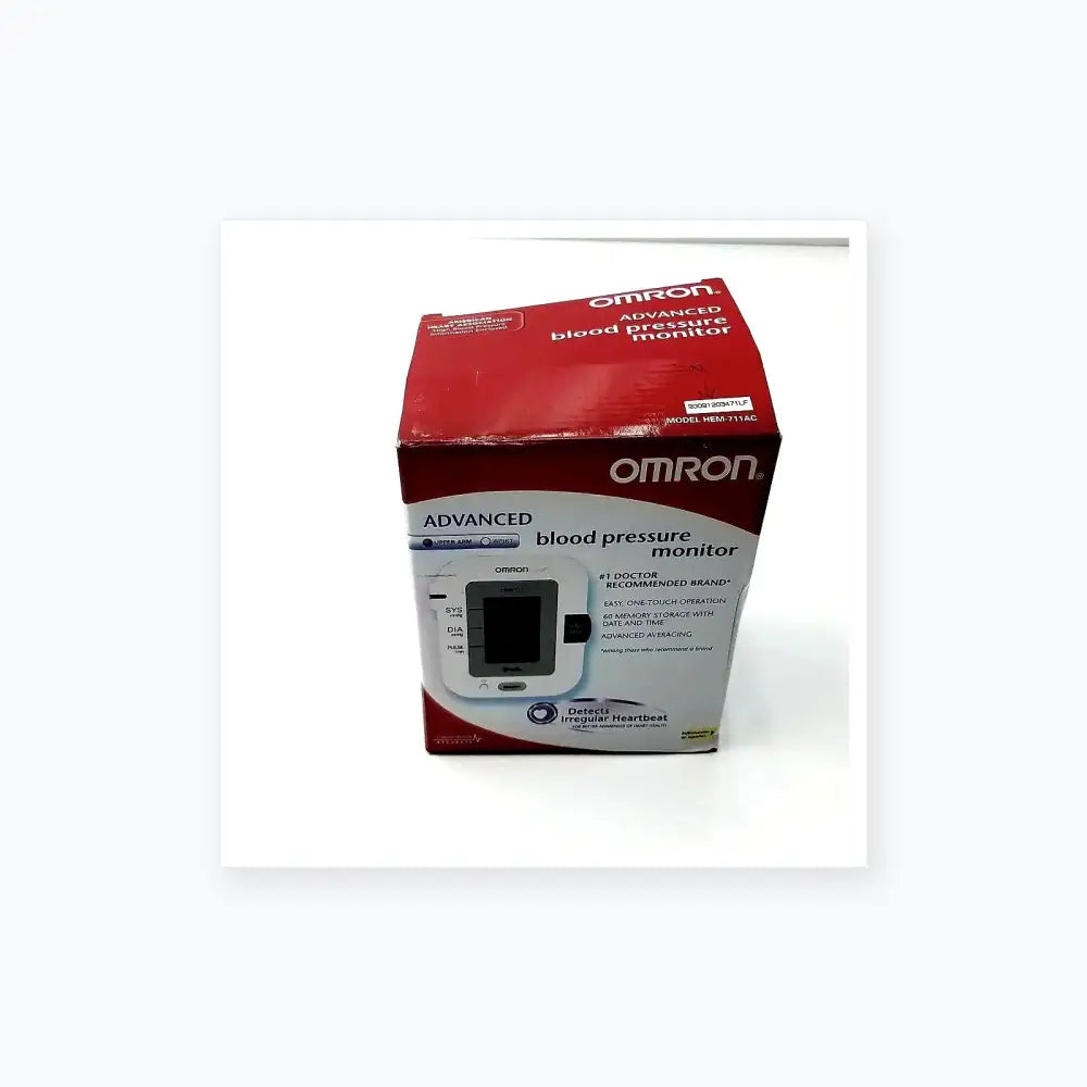 Reuse Medical Omron Advanced Blood Pressure Monitor Model HEM-711AC With Box Blood Pressure Monitoring, second-hand product photo 1