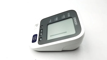White omron bo760n blood pressure monitor with gray display panel and black buttons for accurate home monitoring