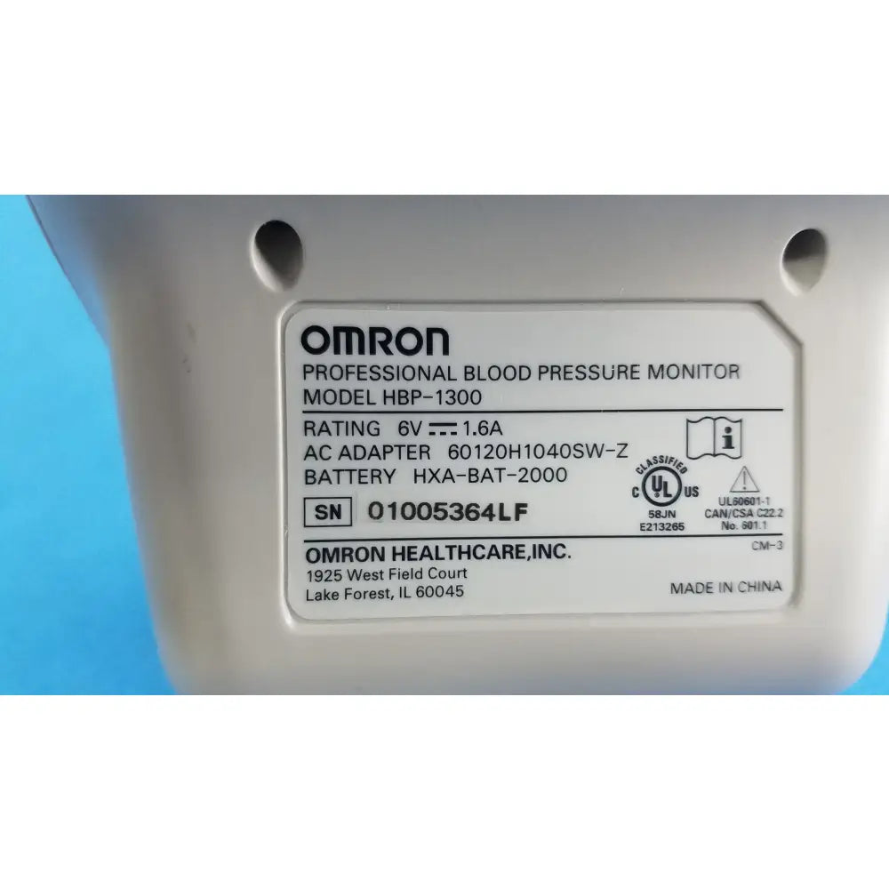 Omron HBP-1300 Professional Blood Pressure Monitor Professional Blood Pressure Monitor, second-hand product photo 5
