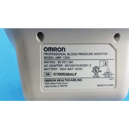 Omron HBP-1300 Professional Blood Pressure Monitor Professional Blood Pressure Monitor, second-hand product photo 5