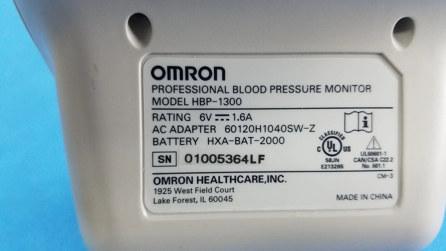 Omron HBP-1300 Professional Blood Pressure Monitor Professional Blood Pressure Monitor, second-hand product photo 5