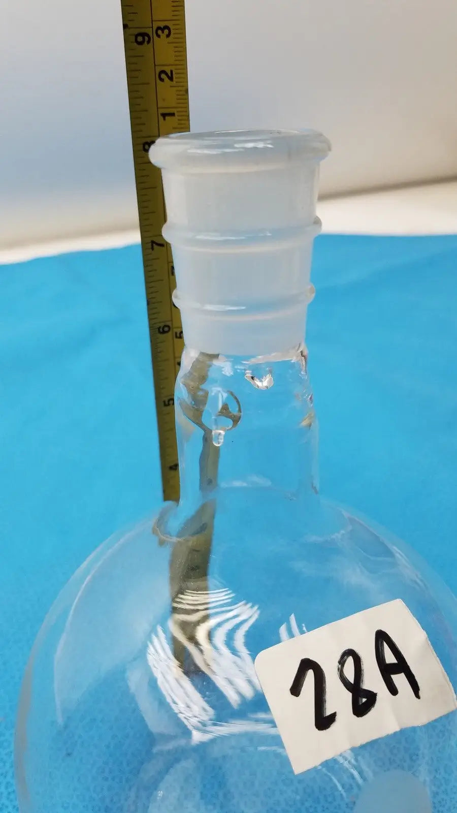 PYREX One Neck 24/40 Round Bottom Glass Flask 1L Lab Bottle Borosilicate 1000mL Glass Laboratory Glassware, second-hand product photo 5