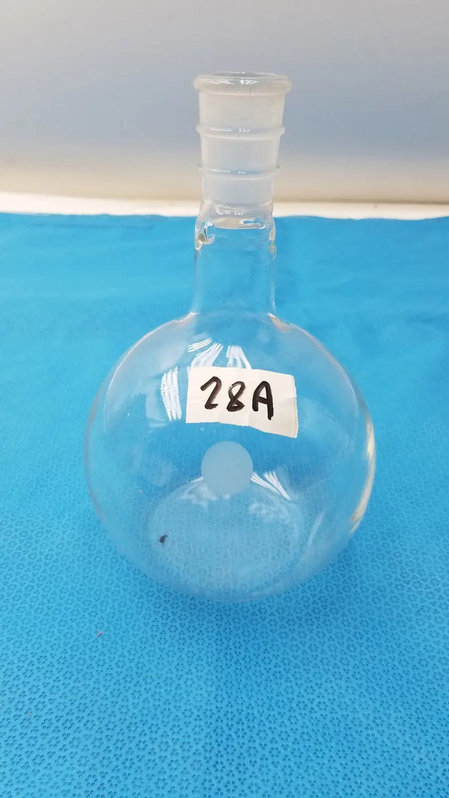 PYREX One Neck 24/40 Round Bottom Glass Flask 1L Lab Bottle Borosilicate 1000mL Glass Laboratory Glassware, second-hand product photo 2
