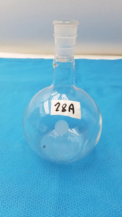 PYREX One Neck 24/40 Round Bottom Glass Flask 1L Lab Bottle Borosilicate 1000mL Glass Laboratory Glassware, second-hand product photo 2