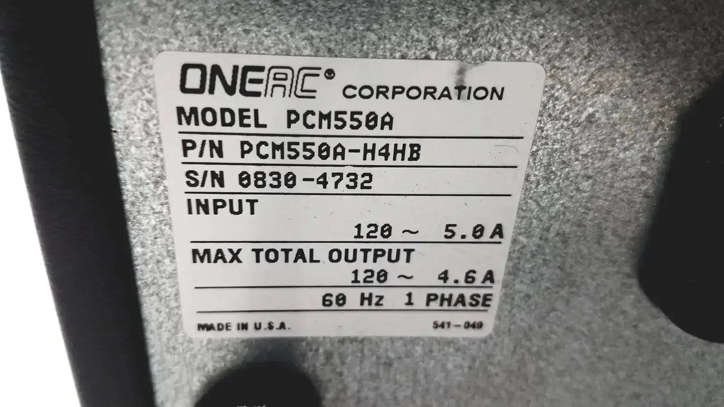 ONEAC Conditioned Power PCM550A Power Conditioner, second-hand product photo 6