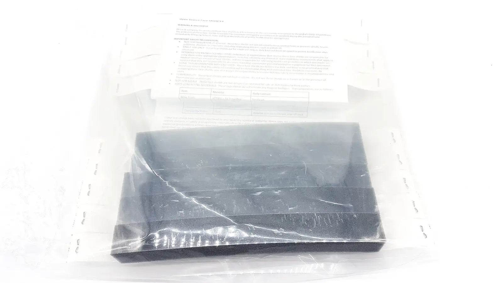 Reuse Medical Open Source Face Shield V4 Braw Foam Other Healthcare, Lab & Dental, second-hand product photo 1