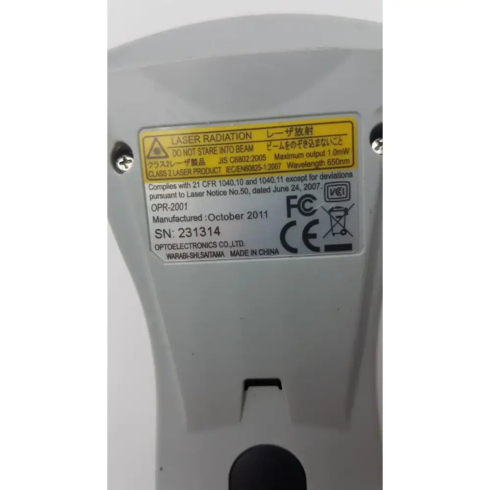 Opticon OPR-2001 Laser Barcode Scanner with MiniDIN6 Keyboard Wedge Connection Barcode Scanner, second-hand product photo 6