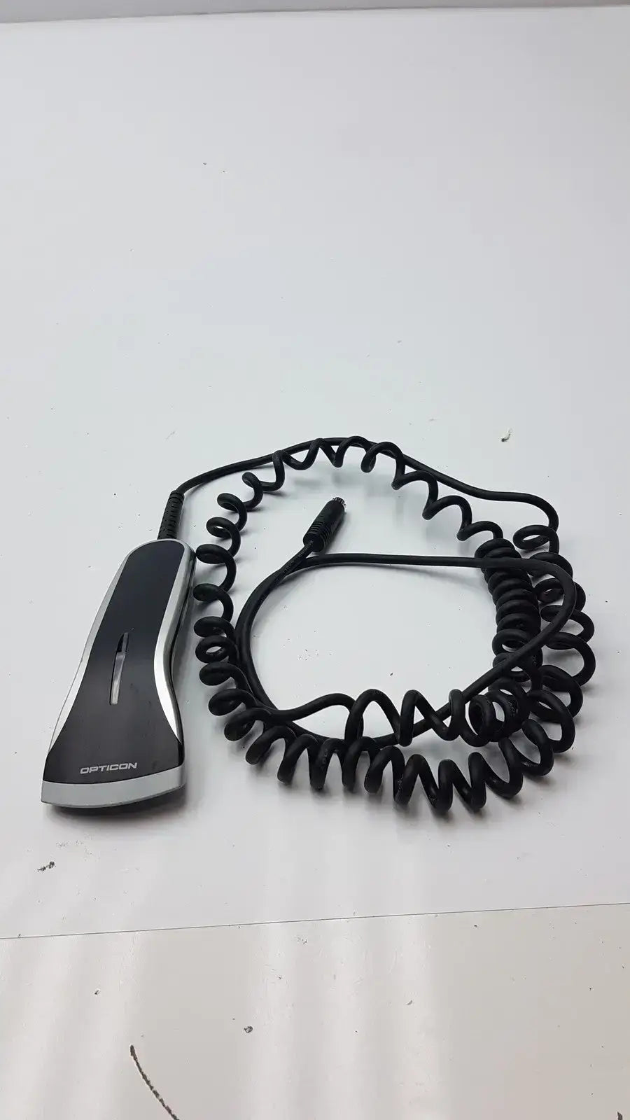 Opticon OPR-2001 Laser Barcode Scanner with MiniDIN6 Keyboard Wedge Connection Barcode Scanner, second-hand product photo 2
