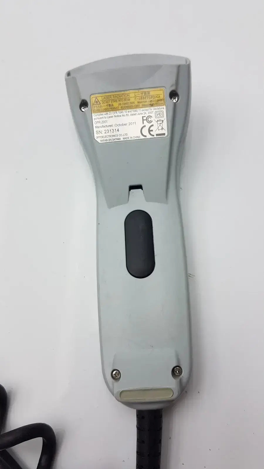 Opticon OPR-2001 Laser Barcode Scanner with MiniDIN6 Keyboard Wedge Connection Barcode Scanner, second-hand product photo 5