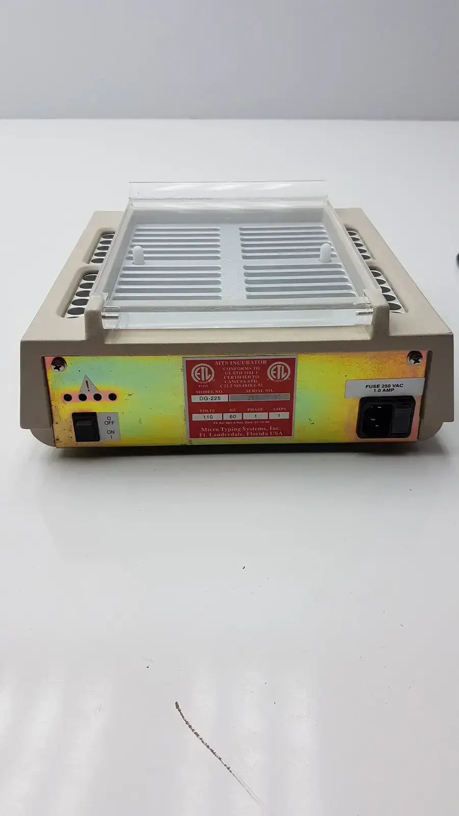Ortho-Clinical Diagnostics DG-225 MTS Incubator Laboratory Incubator, second-hand product photo 6