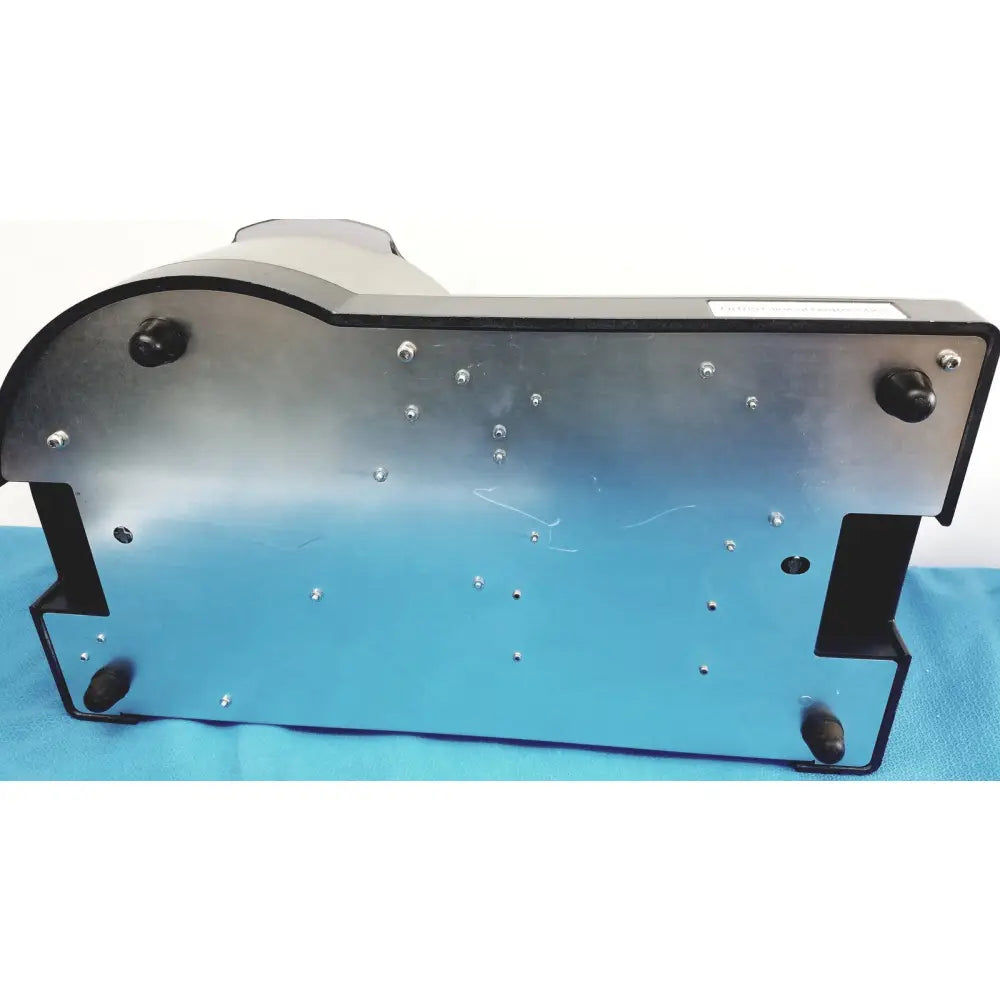 Silver metallic ortho workstation ref with black plastic trim and curved base by ortho clinical diagnostics 5100