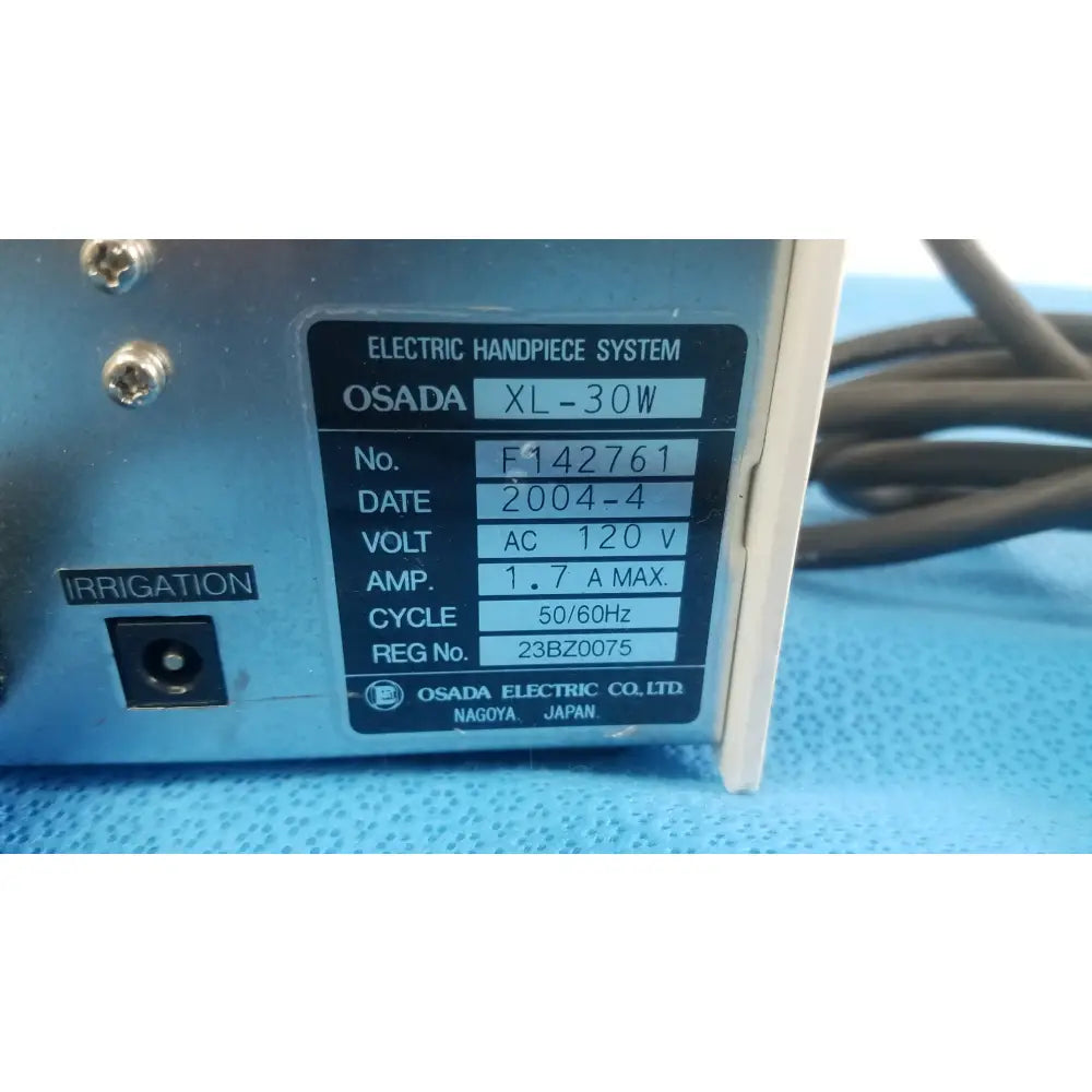 Osada XL-30W Dental Micromotor Control Unit With Foot Pedal - Micromotor Control Unit