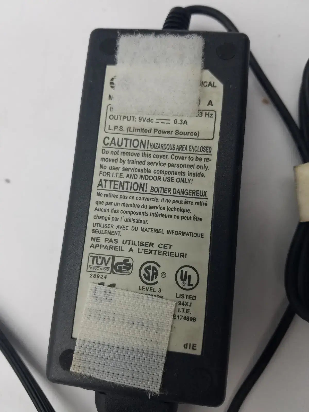 OTE SDS003-1010-A AC Adapter Output 9V DC 0.3A Power Supply Transformer Charger Power Supply, second-hand product photo 5