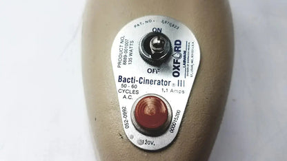 Oxford Labware 8889-001007 Bacti-Cinerator III Sterilizer Laboratory Sterilizer, second-hand product photo 2