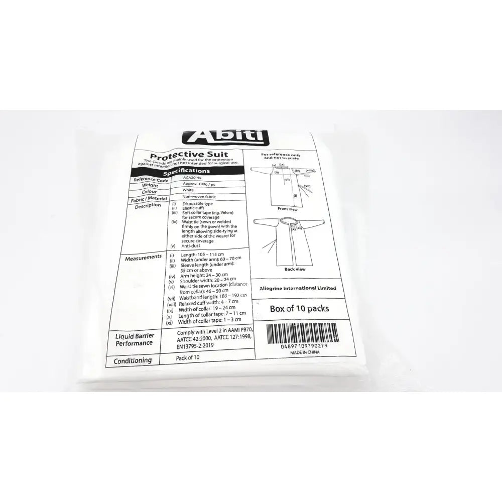 Reuse Medical Pack of 10 Abiti Level 2 Isolation Gown Protective Suit ACA20-45 Other Healthcare, Lab & Dental, second-hand product photo 1