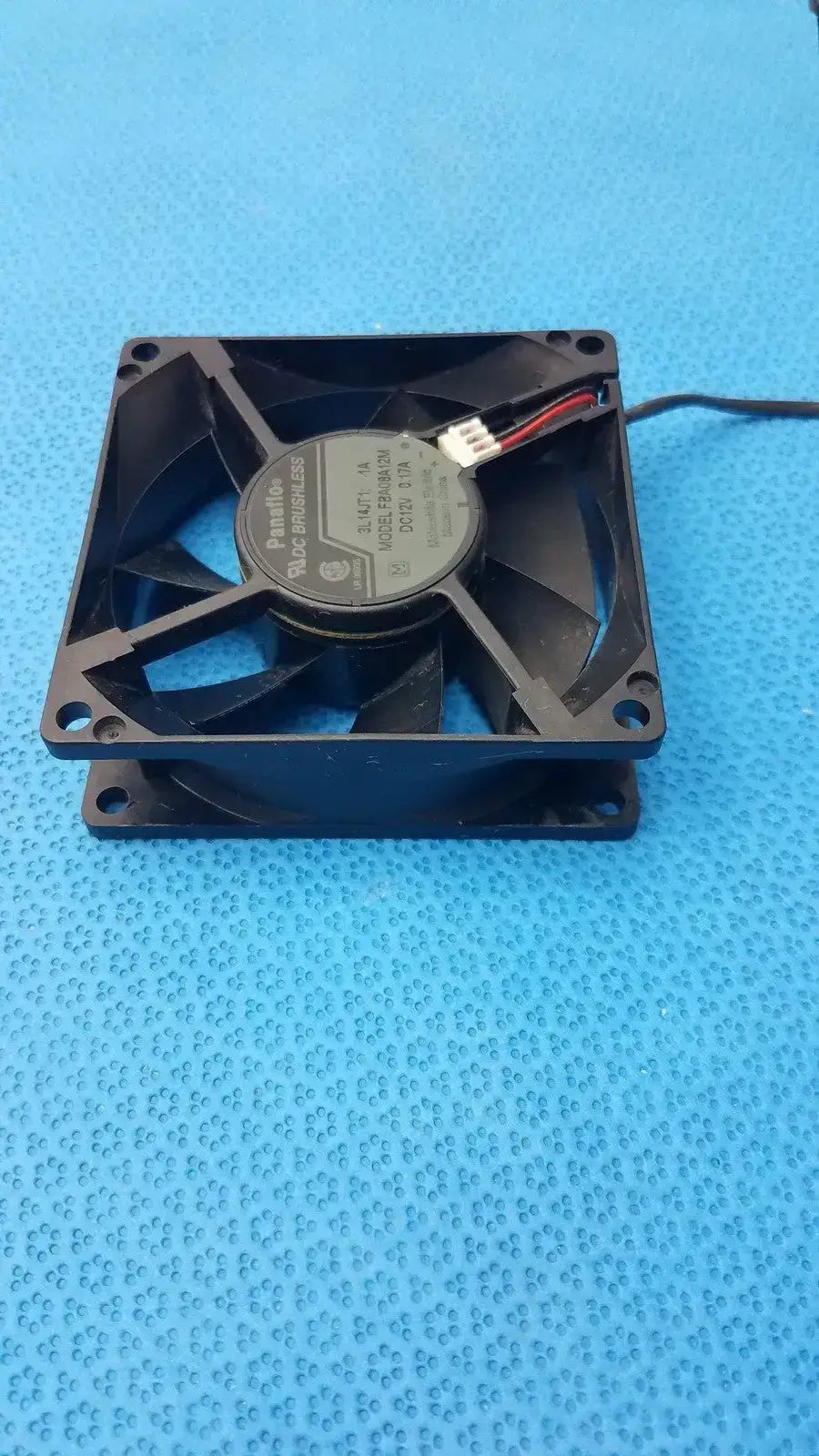Panasonic Panaflo FBA08A12M 12V DC Cooling Fan 80mm x 80mm x 25mm Brushless DC Cooling Fan, second-hand product photo 1