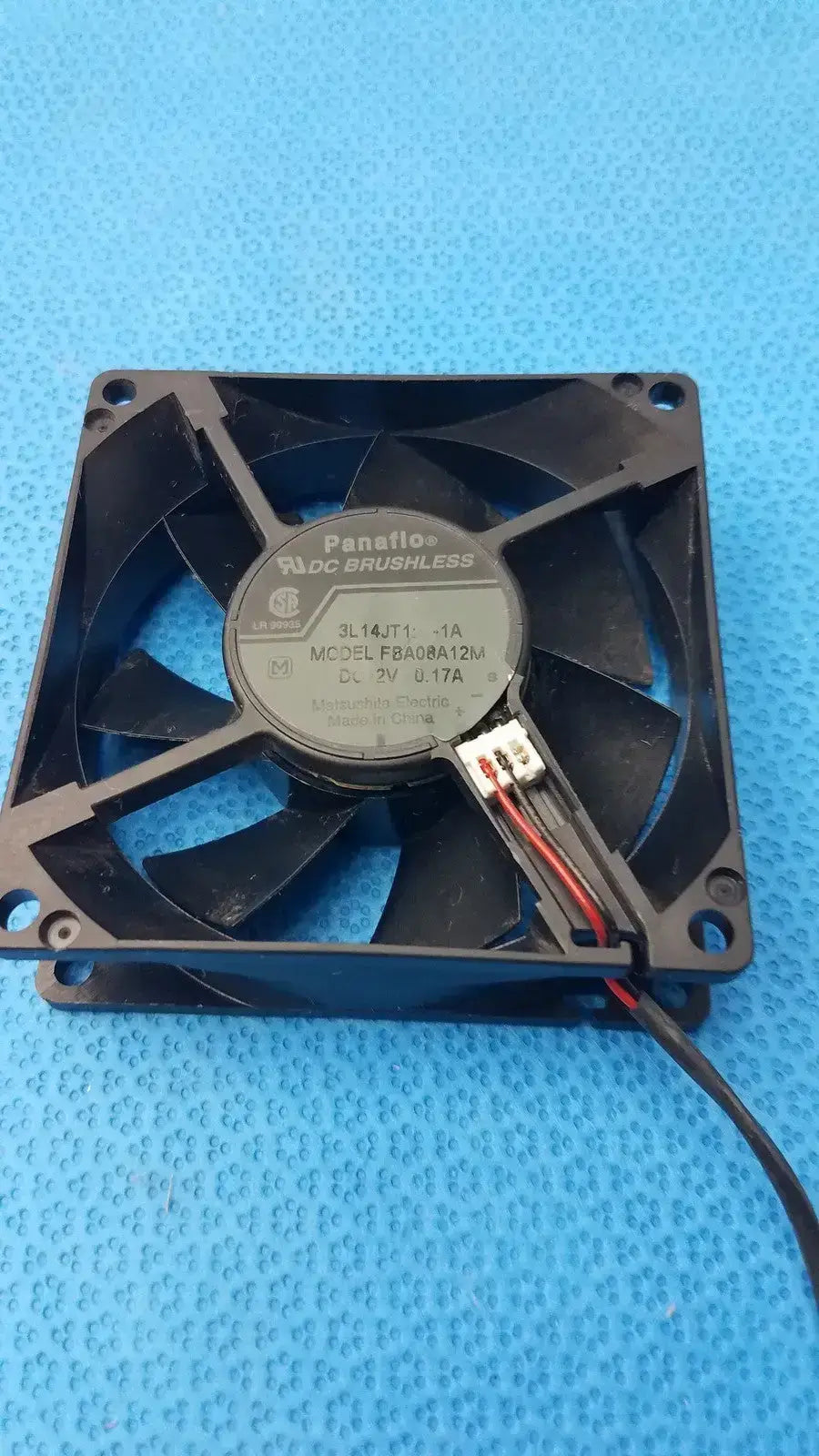Panasonic Panaflo FBA08A12M 12V DC Cooling Fan 80mm x 80mm x 25mm Brushless DC Cooling Fan, second-hand product photo 10