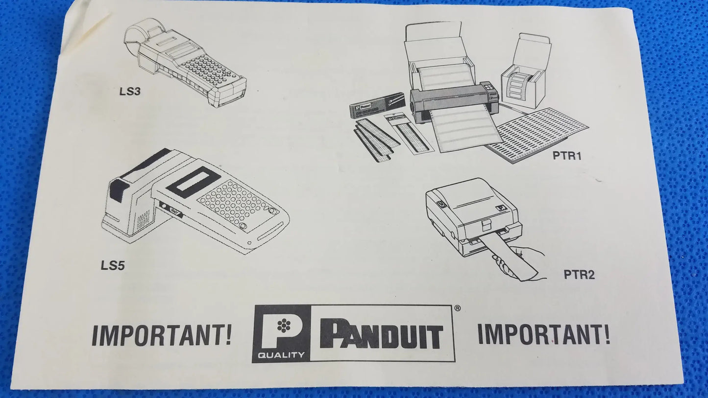 Panduit LS4H Heat Shrink Tube Marking System With Case and AC Adapter Heat Shrink Tube Marking System, second-hand product photo 12