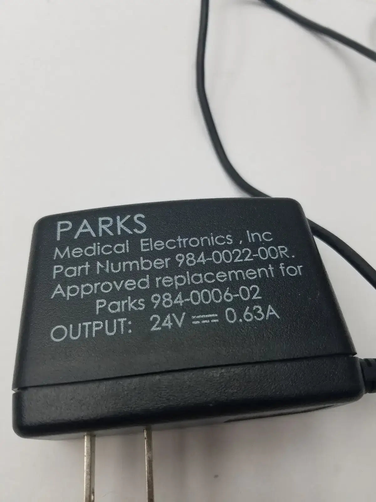 Parks TRG1524 984-0022-00R AC Adapter Parks 24V Battery Charger AC Adapter, second-hand product photo 2