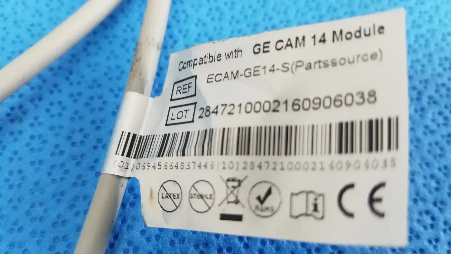 Partssource ECG Cable Compatible with GE CAM 14 Module ECAM-GE14-S ECG Patient Cable, second-hand product photo 3